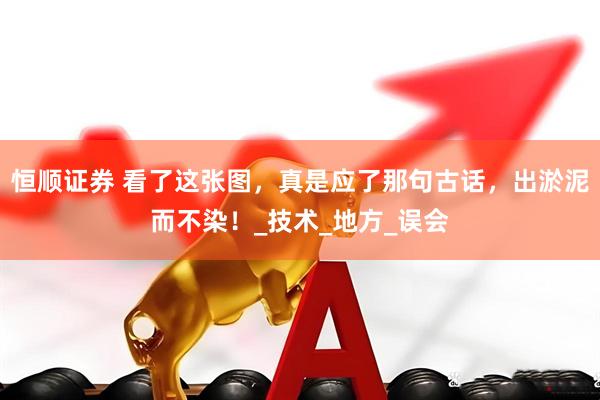 恒顺证券 看了这张图，真是应了那句古话，出淤泥而不染！_技术_地方_误会